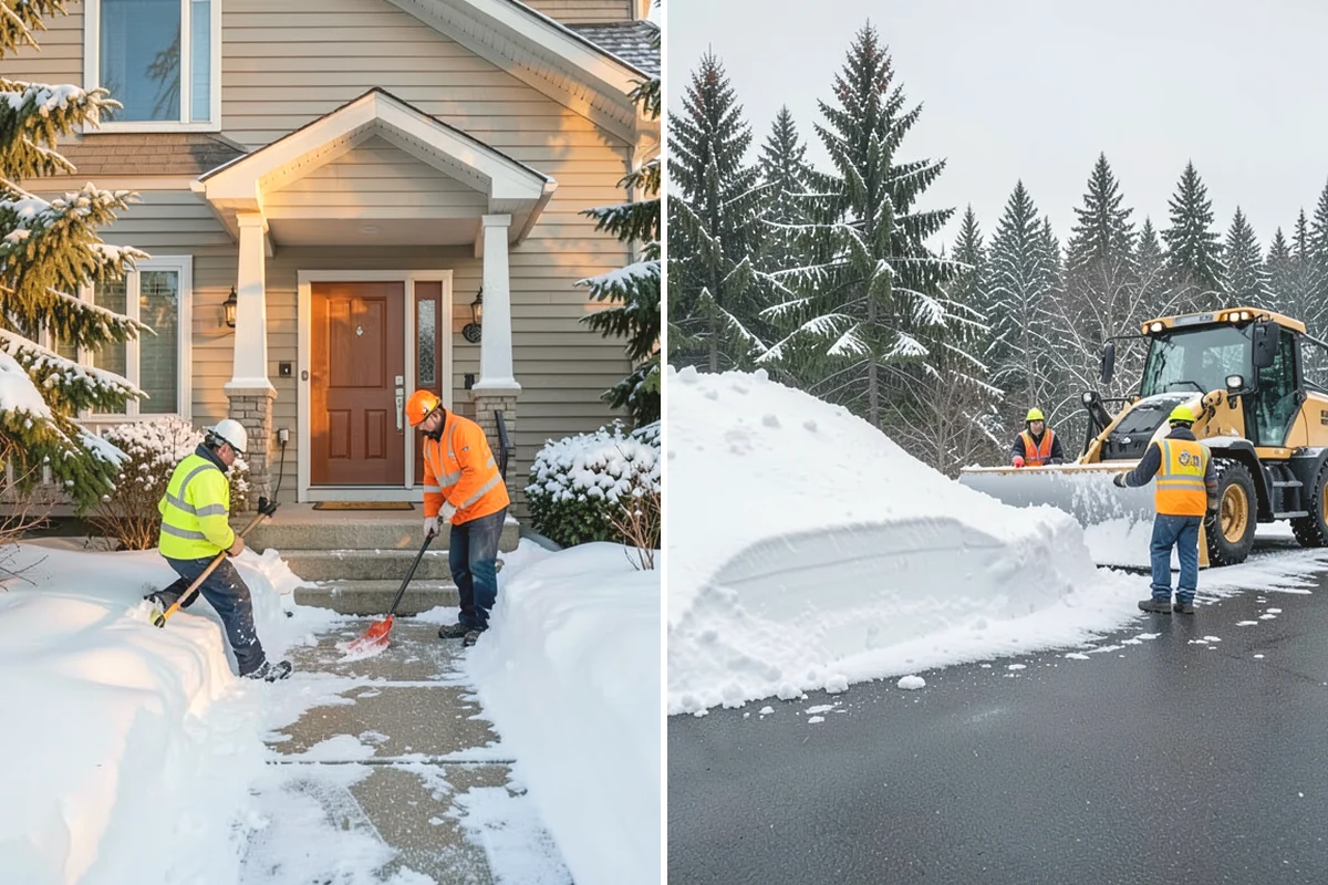 Senior Living Community Parking Lot Snow Removal in Oak Harbor, Island County, WA - Identify ambulance routes, ADA spaces, and covered entries with staff