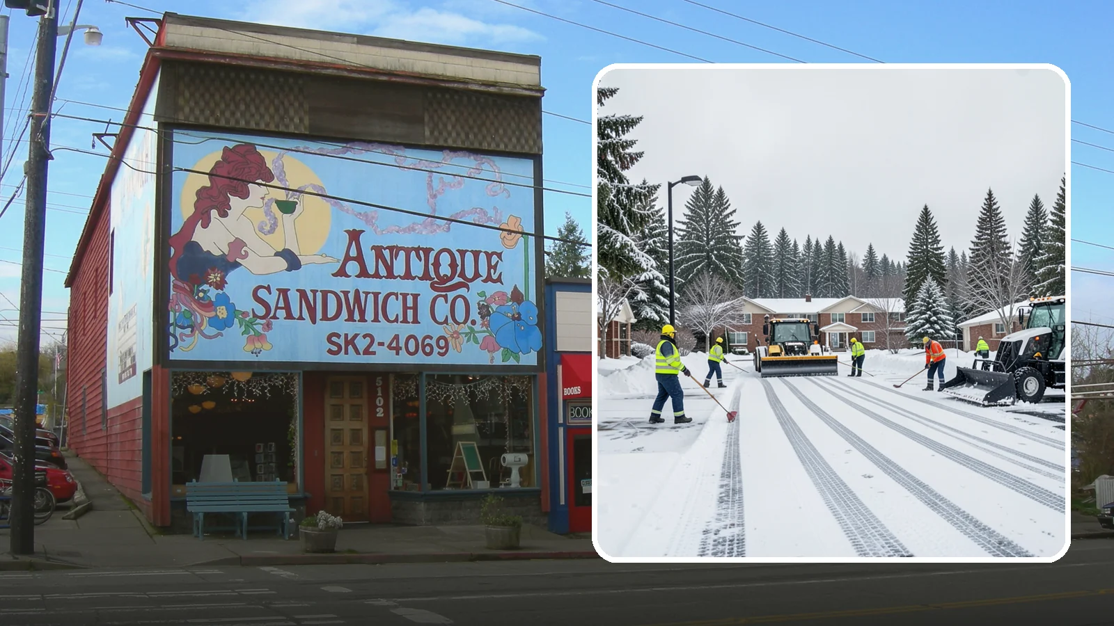 Senior Living Community Parking Lot Snow Removal in Ruston, Pierce County, WA - We clear senior living lots with extra care for residents, visitors, and ambulances during Western Washington winters.