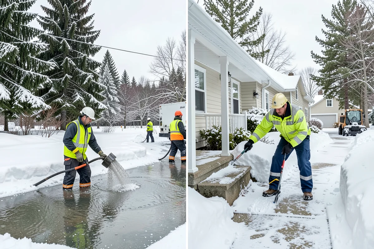 Senior Living Community Parking Lot Snow Removal in Seattle, King County, WA - Identify ambulance routes, ADA spaces, and covered entries with staff