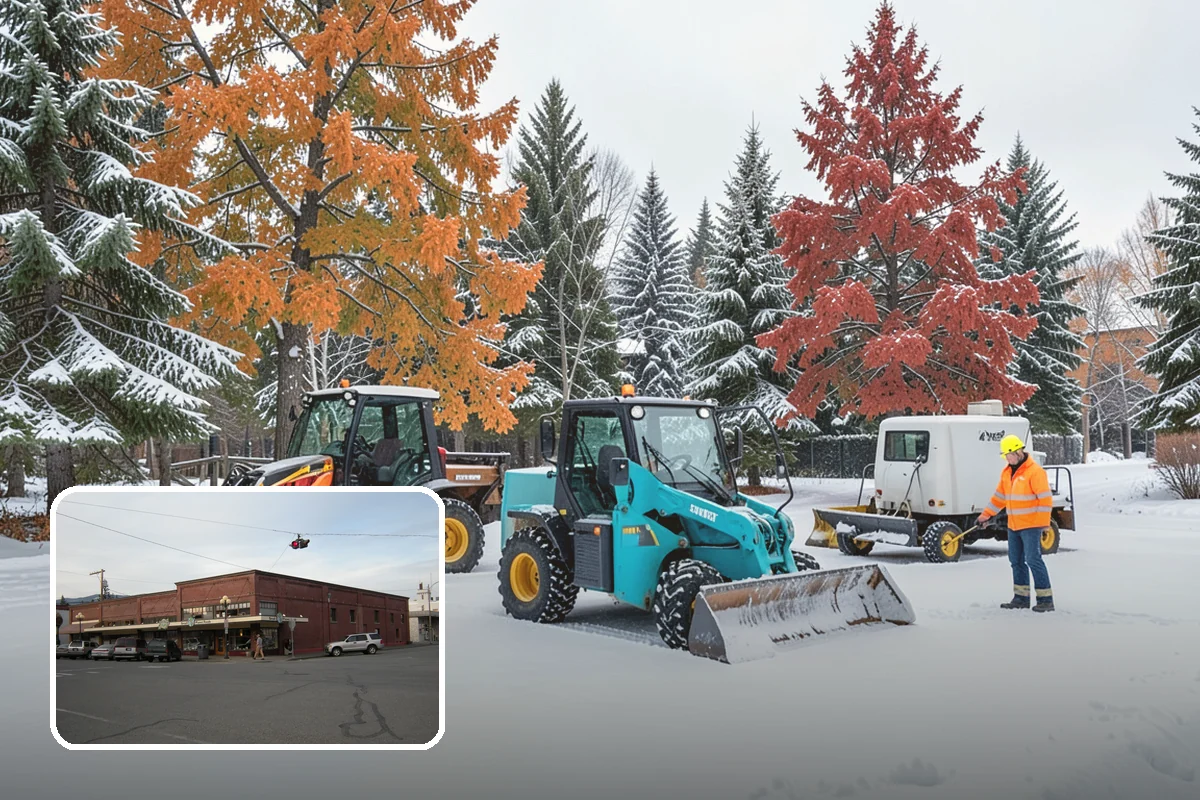 Senior Living Community Parking Lot Snow Removal in Sedro-Woolley, Skagit County, WA - Residents and visitors cross cleared, deiced surfaces to reduce falls