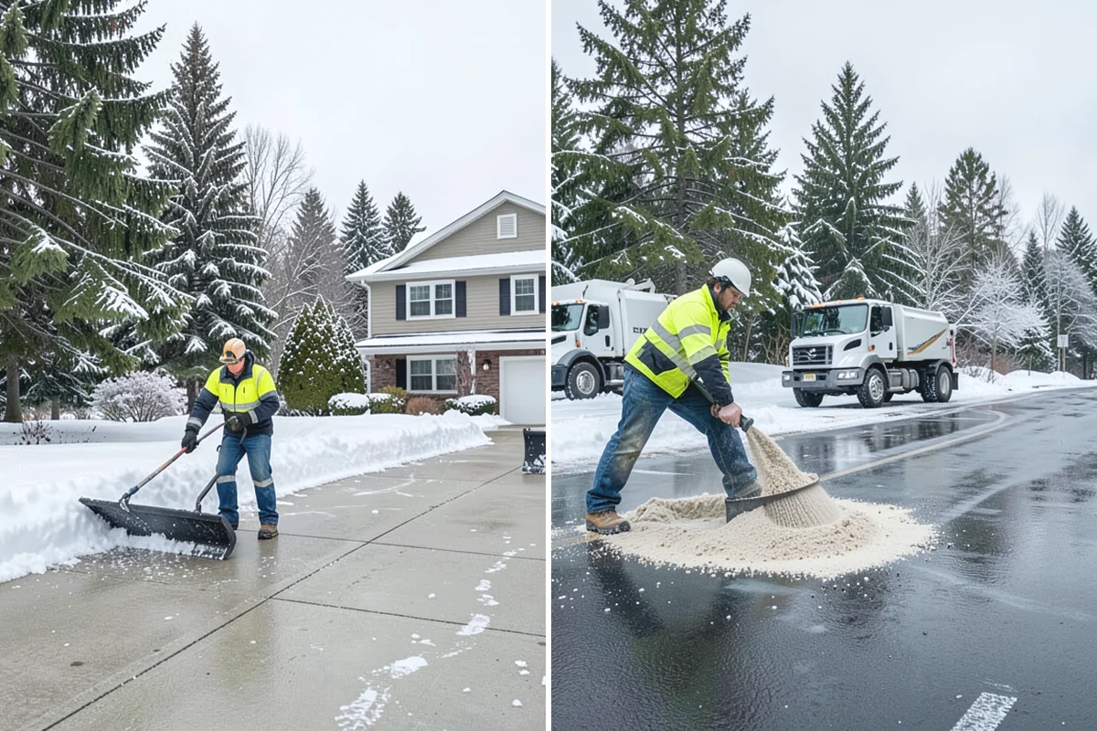 Senior Living Community Parking Lot Snow Removal in Skykomish, King County, WA - Identify ambulance routes, ADA spaces, and covered entries with staff