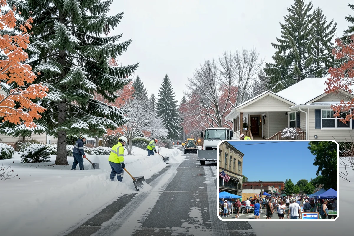 Senior Living Community Parking Lot Snow Removal in Snohomish, Snohomish County, WA - Residents and visitors cross cleared, deiced surfaces to reduce falls