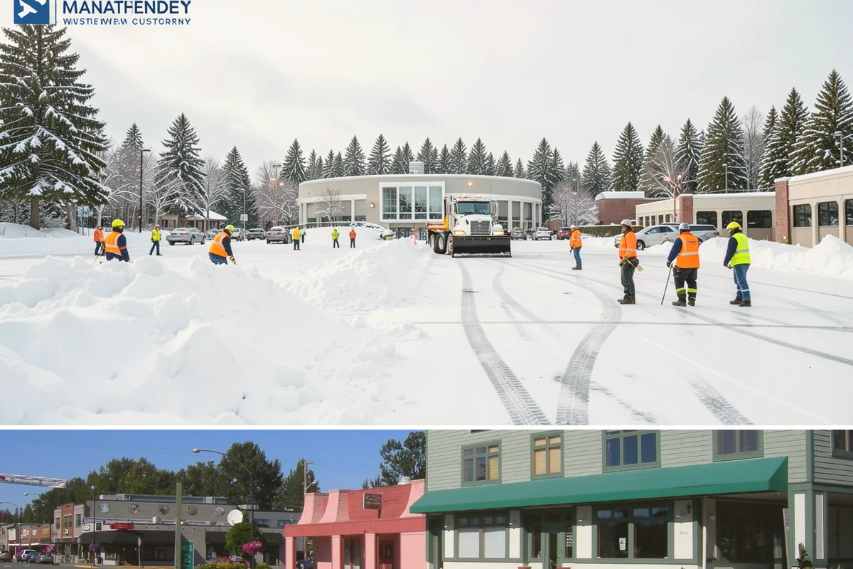 Senior Living Community Parking Lot Snow Removal in Snoqualmie, King County, WA - Senior living lots in the Puget Sound region need the most careful service from December through February, when freeze-thaw ice...