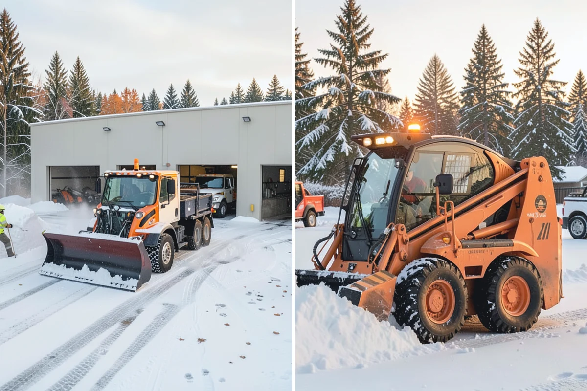 Senior Living Community Parking Lot Snow Removal in South Prairie, Pierce County, WA - Identify ambulance routes, ADA spaces, and covered entries with staff