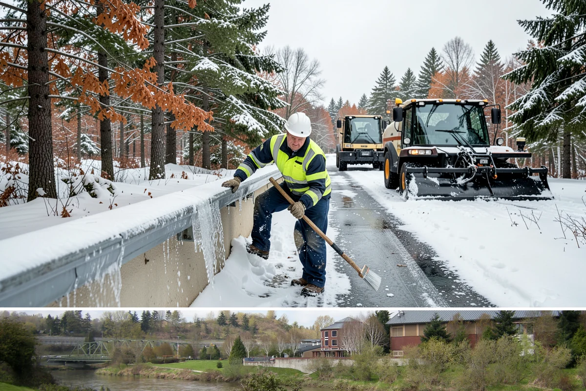 Senior Living Community Parking Lot Snow Removal in Tukwila, King County, WA - Senior living lots in the Puget Sound region need the most careful service from December through February, when freeze-thaw ice...