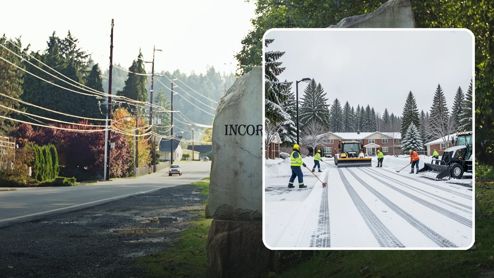 Senior Living Community Parking Lot Snow Removal in Wilkeson, Pierce County, WA - We clear senior living lots with extra care for residents, visitors, and ambulances during Western Washington winters.