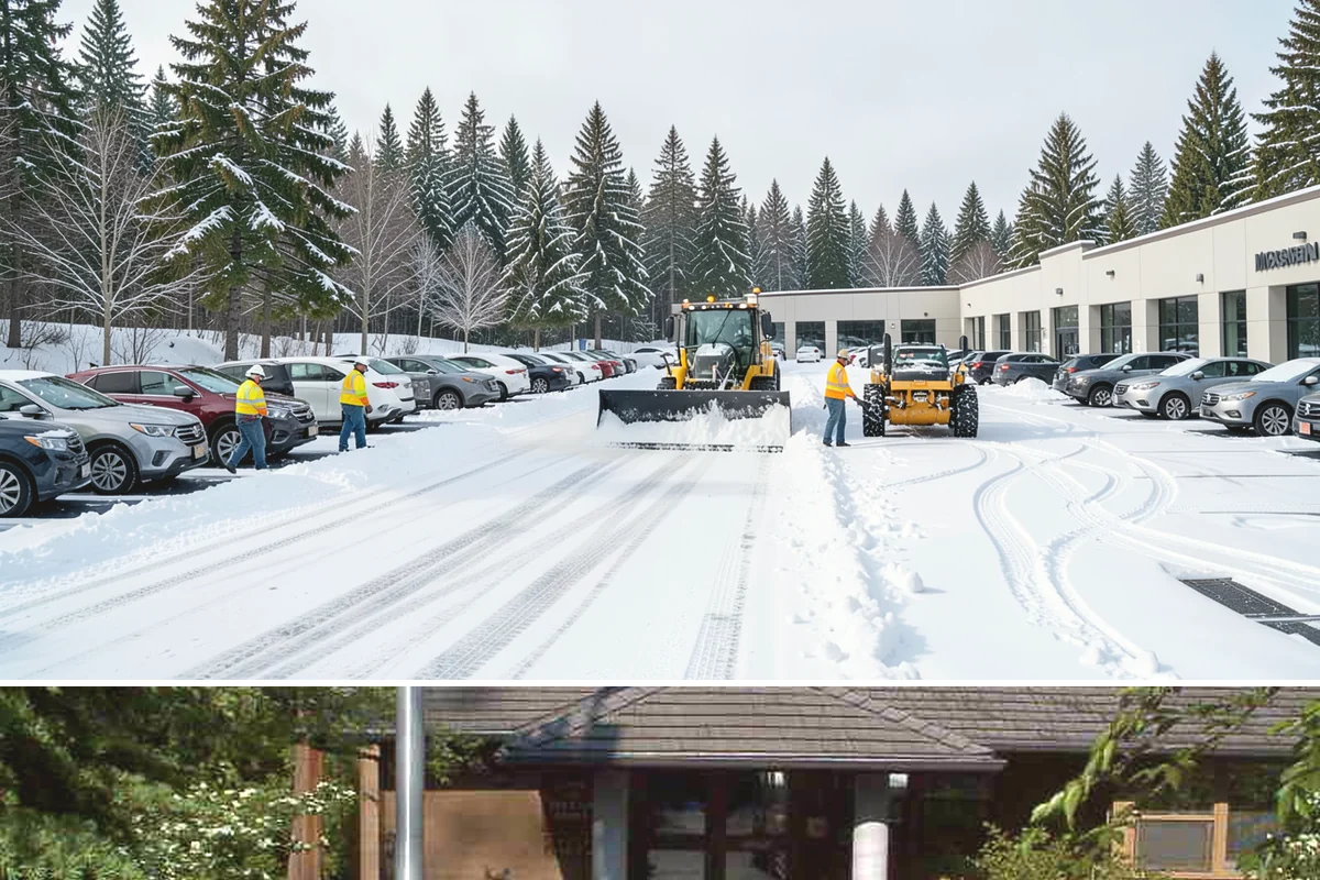 Senior Living Community Parking Lot Snow Removal in Yarrow Point, King County, WA - Senior living lots in the Puget Sound region need the most careful service from December through February, when freeze-thaw ice...