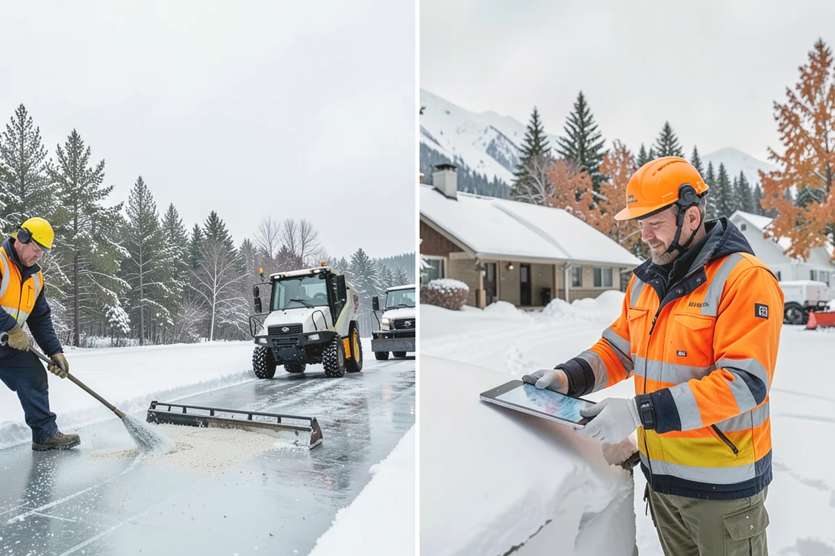 Senior Living Community Sidewalk Clearing in Anacortes, Skagit County, WA - Clear resident entrances and medical-transport approaches first