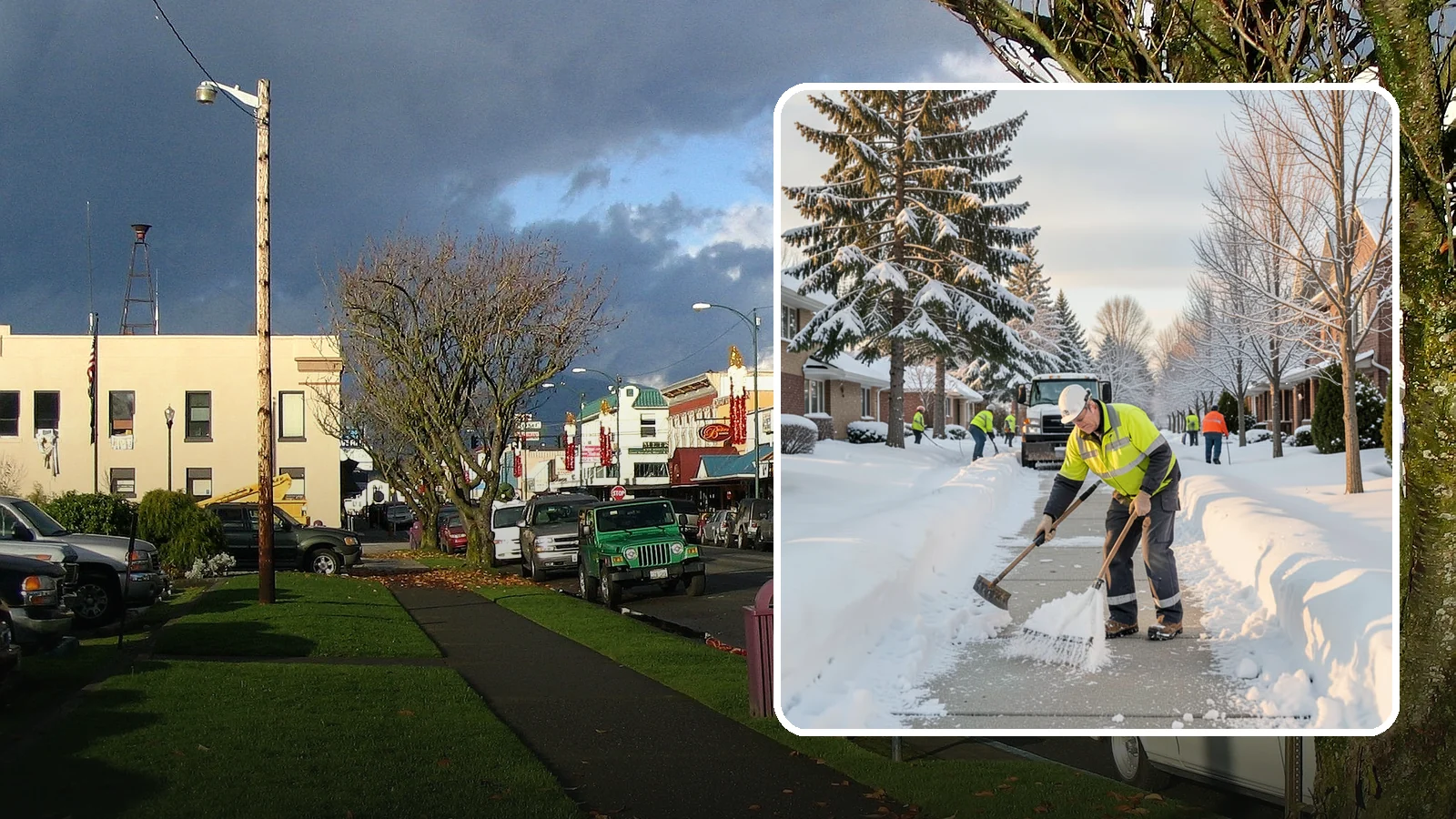 Senior Living Community Sidewalk Clearing in Arlington, Snohomish County, WA - High-priority sidewalk clearing for Western Washington senior living communities, protecting residents for whom a single fall can...