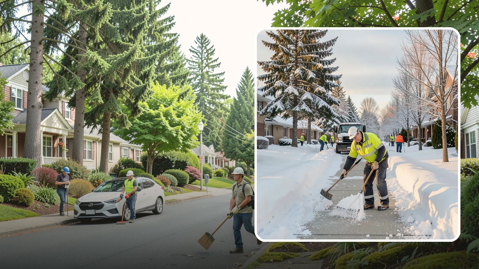 Senior Living Community Sidewalk Clearing in Beaux Arts Village, King County, WA - High-priority sidewalk clearing for Western Washington senior living communities, protecting residents for whom a single fall can...