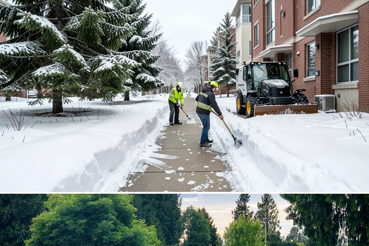 Senior Living Community Sidewalk Clearing in Bonney Lake, Pierce County, WA - Senior community demand runs from late fall through February, with any freeze warranting immediate, thorough clearing given...