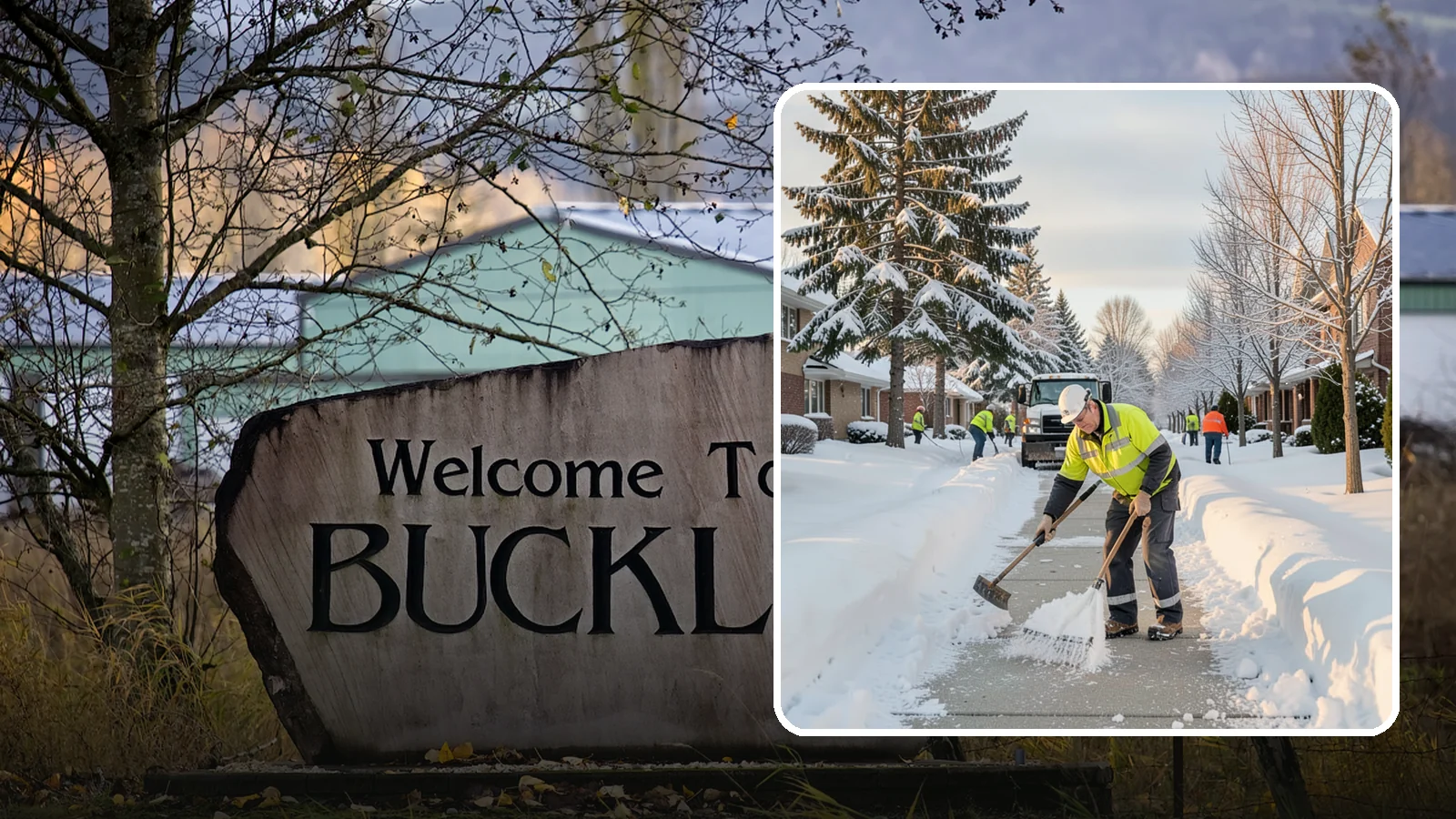 Senior Living Community Sidewalk Clearing in Buckley, Pierce County, WA - High-priority sidewalk clearing for Western Washington senior living communities, protecting residents for whom a single fall can...