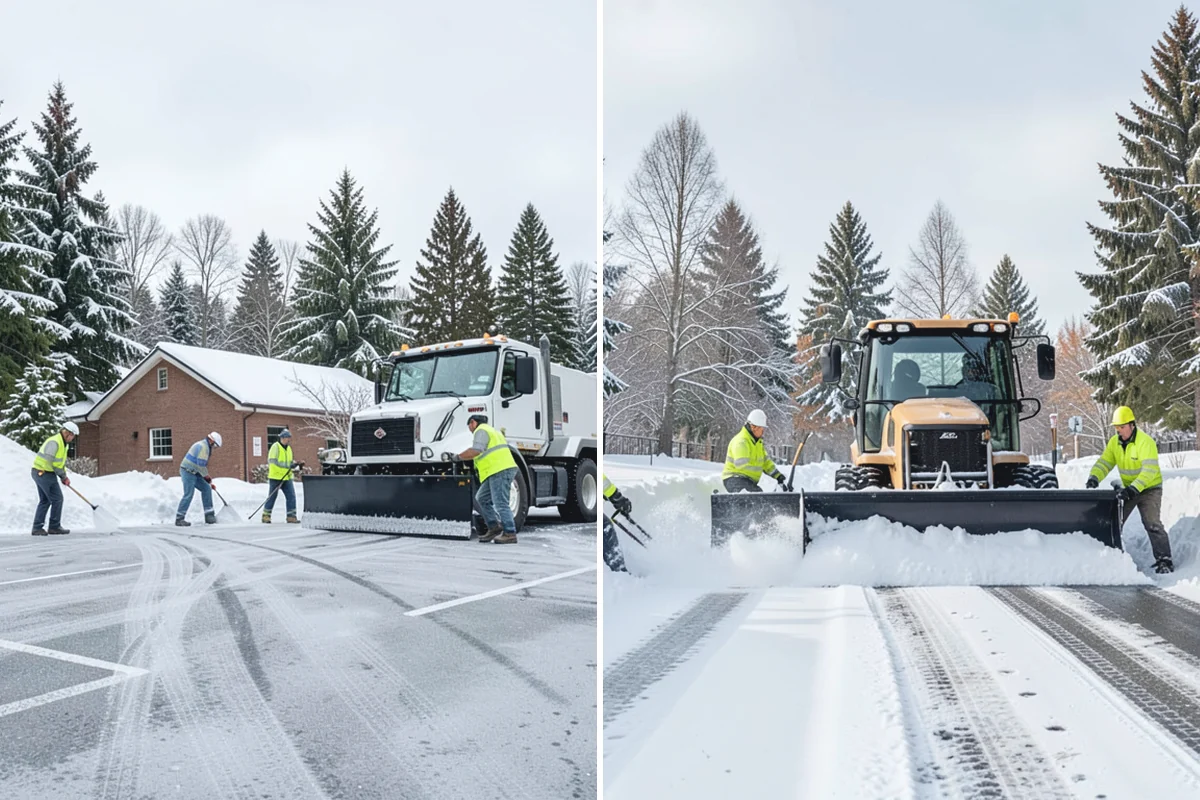 Senior Living Community Sidewalk Clearing in Buckley, Pierce County, WA - Clear resident entrances and medical-transport approaches first