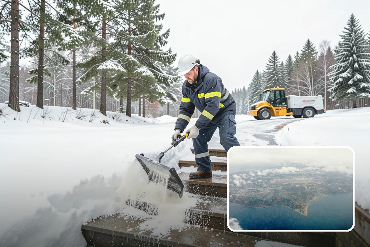 Senior Living Community Sidewalk Clearing in Burien, King County, WA - Protects the highest-risk population from life-changing falls