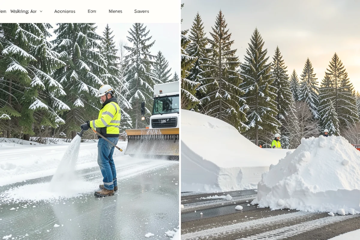 Senior Living Community Sidewalk Clearing in Burlington, Skagit County, WA - Clear resident entrances and medical-transport approaches first