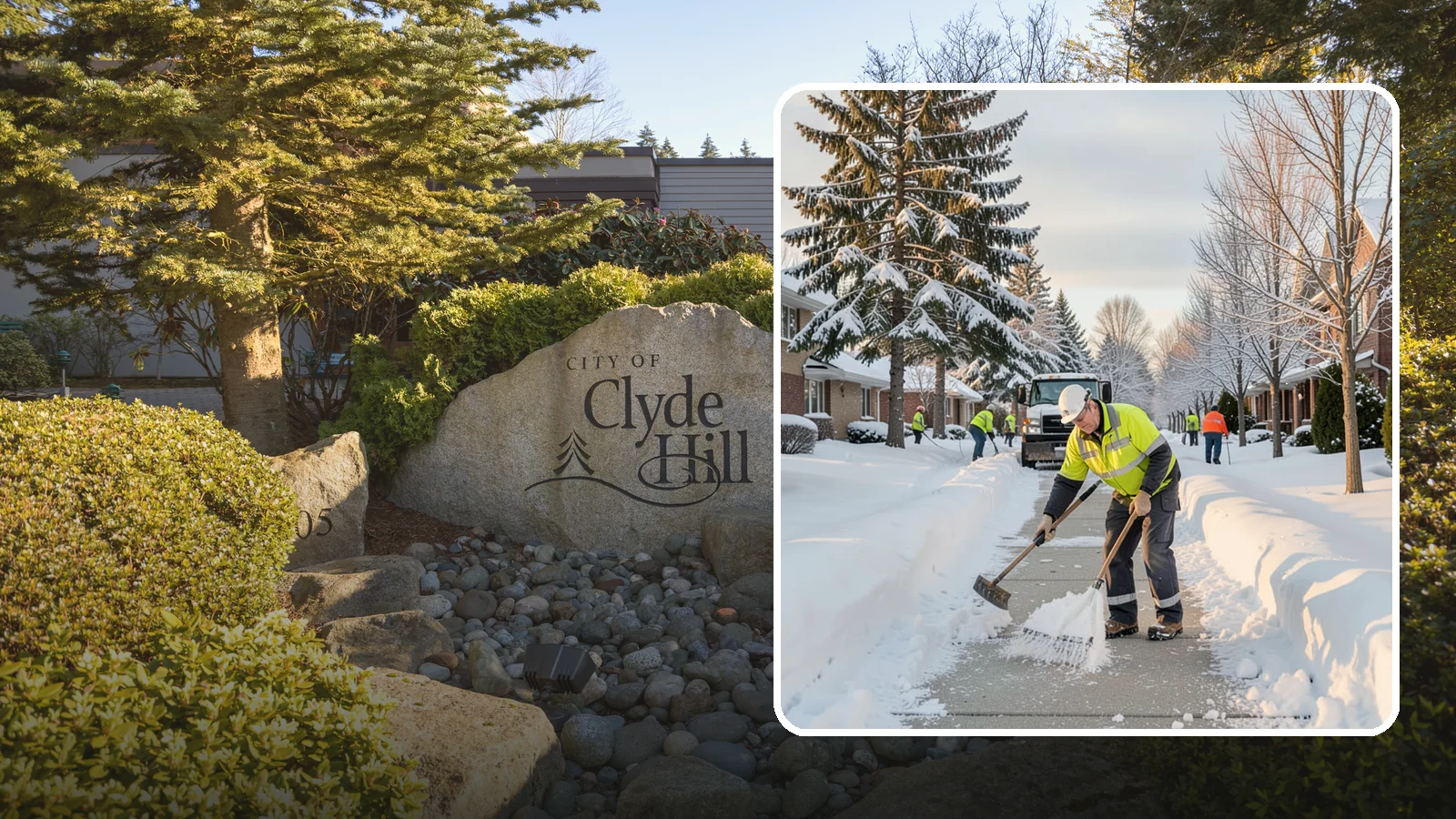 Senior Living Community Sidewalk Clearing in Clyde Hill, King County, WA - High-priority sidewalk clearing for Western Washington senior living communities, protecting residents for whom a single fall can...
