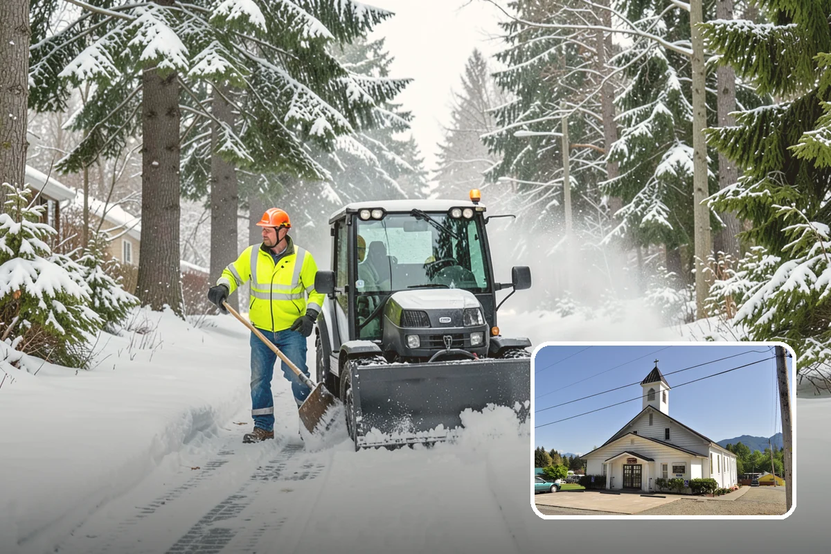 Senior Living Community Sidewalk Clearing in Concrete, Skagit County, WA - Protects the highest-risk population from life-changing falls