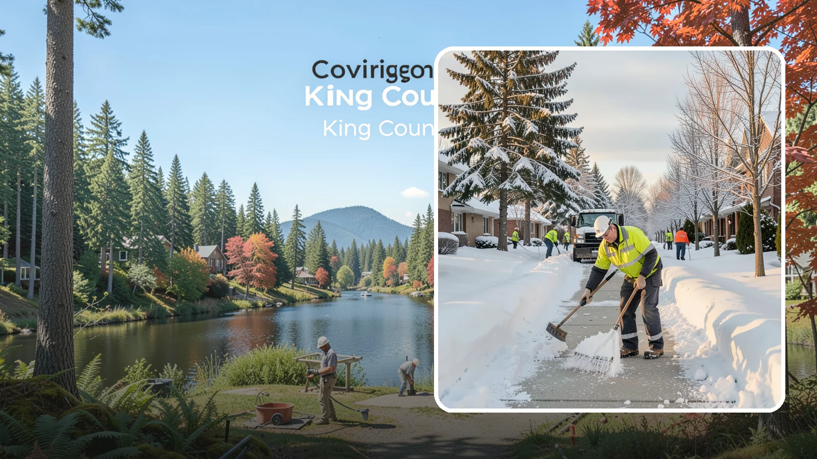 Senior Living Community Sidewalk Clearing in Covington, King County, WA - High-priority sidewalk clearing for Western Washington senior living communities, protecting residents for whom a single fall can...