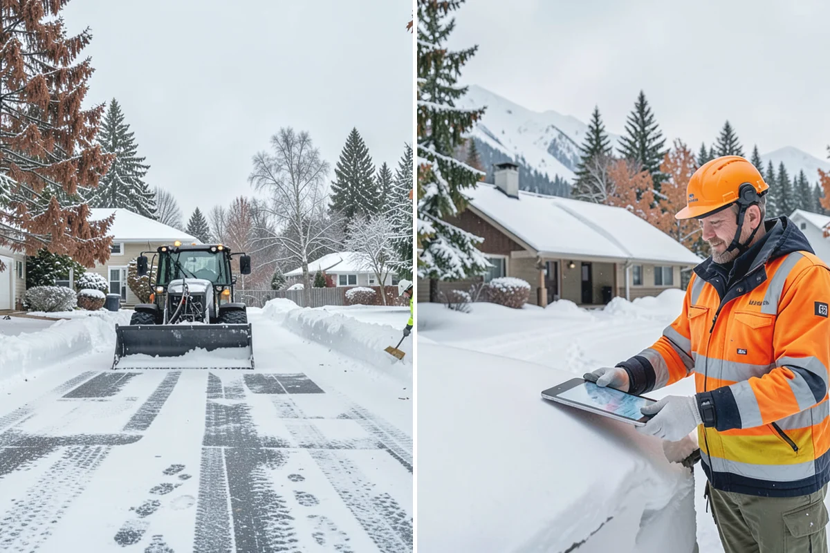 Senior Living Community Sidewalk Clearing in Darrington, Snohomish County, WA - Clear resident entrances and medical-transport approaches first