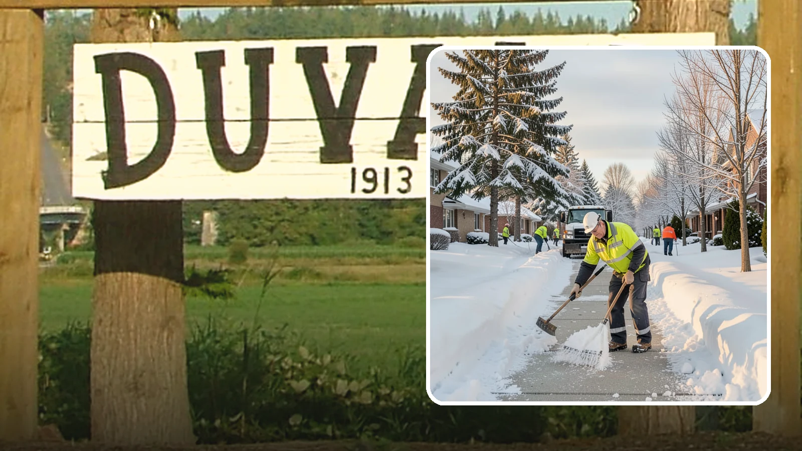 Senior Living Community Sidewalk Clearing in Duvall, King County, WA - High-priority sidewalk clearing for Western Washington senior living communities, protecting residents for whom a single fall can...