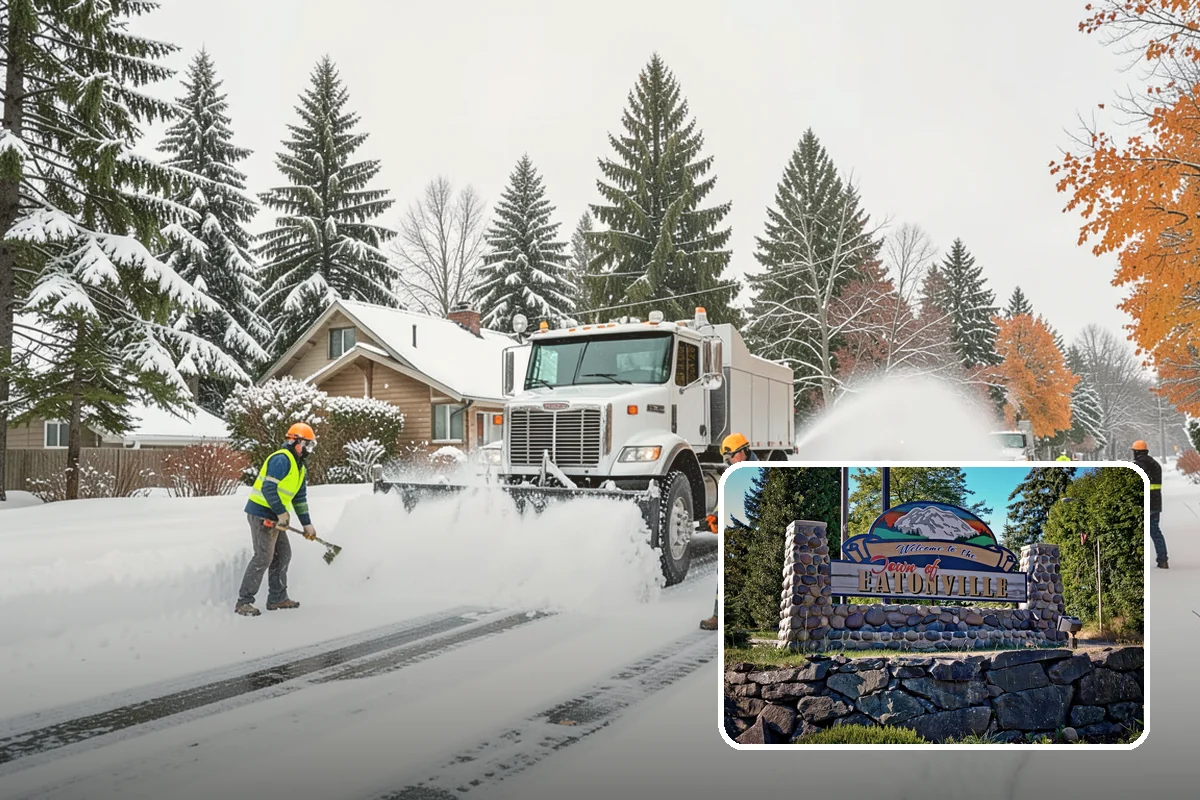 Senior Living Community Sidewalk Clearing in Eatonville, Pierce County, WA - Protects the highest-risk population from life-changing falls