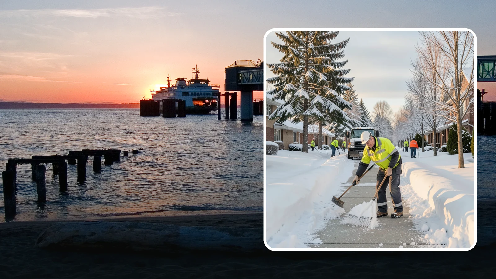 Senior Living Community Sidewalk Clearing in Edmonds, Snohomish County, WA - High-priority sidewalk clearing for Western Washington senior living communities, protecting residents for whom a single fall can...