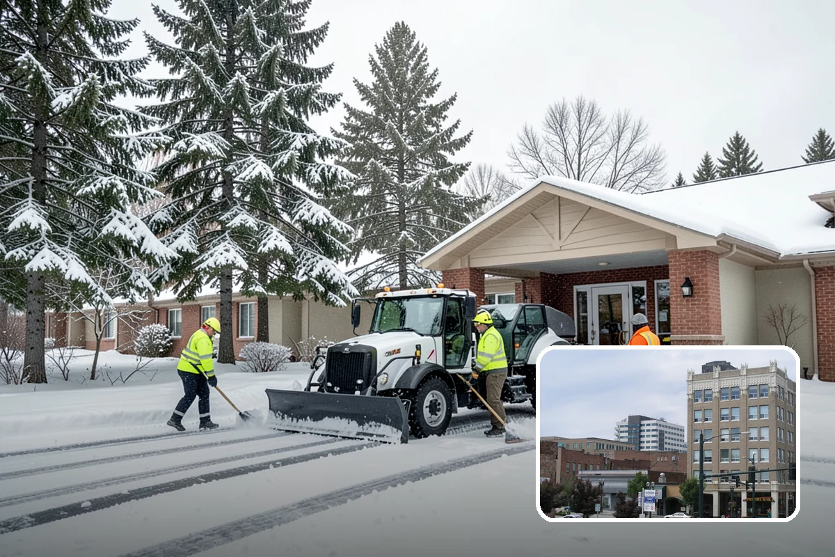 Senior Living Community Sidewalk Clearing in Everett, Snohomish County, WA - Protects the highest-risk population from life-changing falls