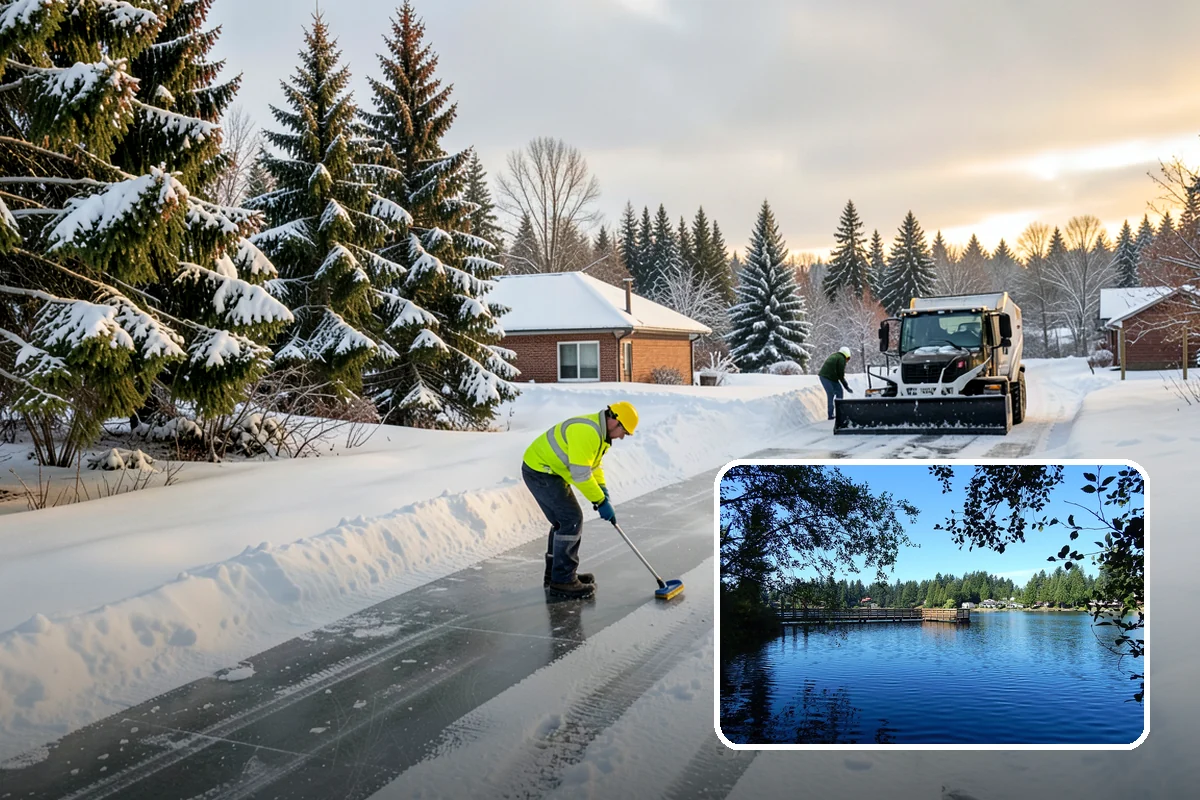 Senior Living Community Sidewalk Clearing in Federal Way, King County, WA - Protects the highest-risk population from life-changing falls