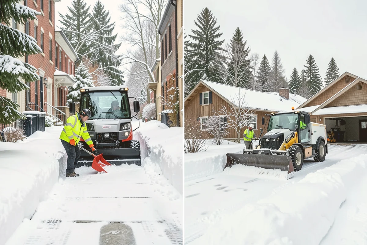 Senior Living Community Sidewalk Clearing in Fife, Pierce County, WA - Clear resident entrances and medical-transport approaches first