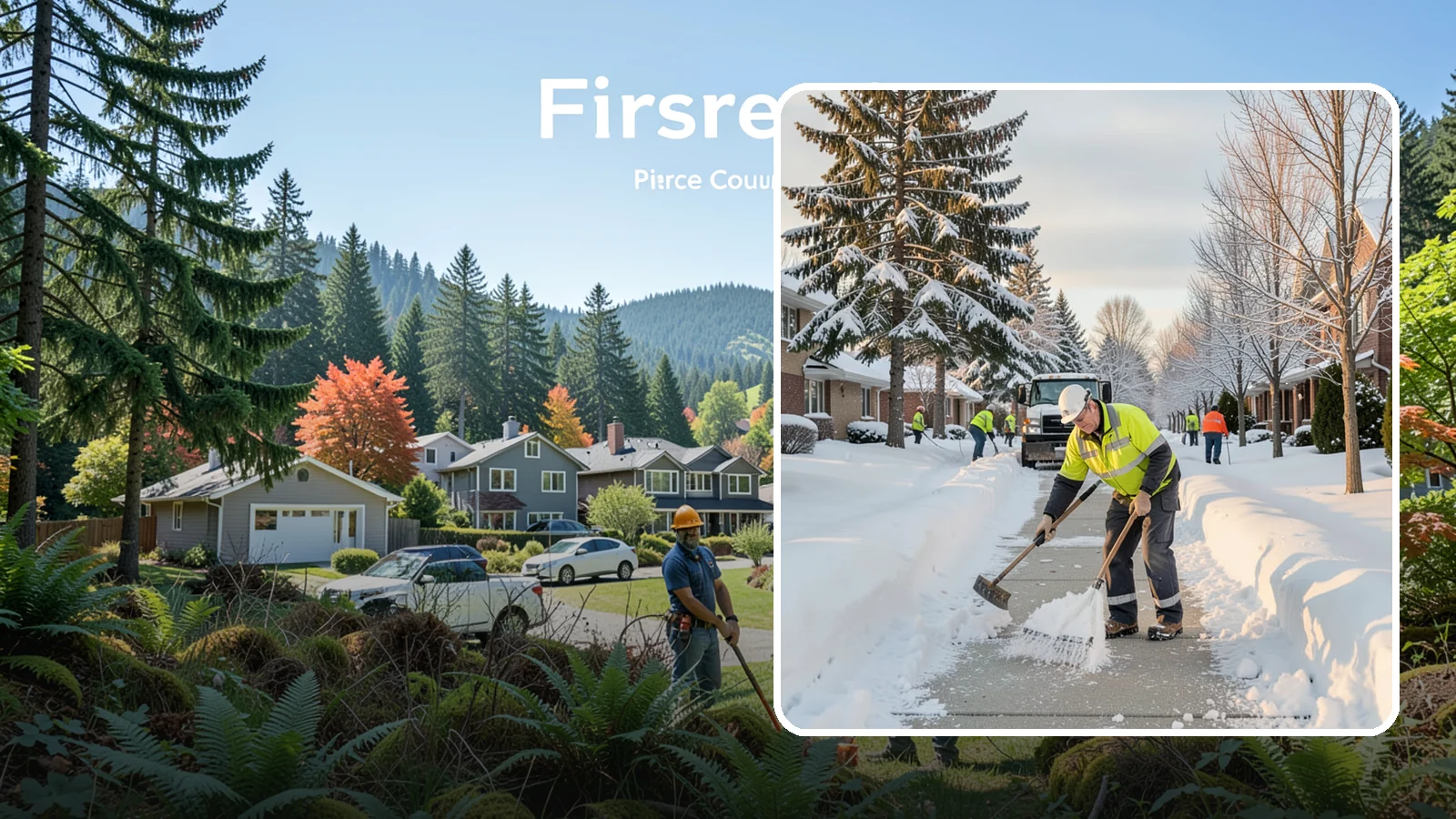 Senior Living Community Sidewalk Clearing in Fircrest, Pierce County, WA - High-priority sidewalk clearing for Western Washington senior living communities, protecting residents for whom a single fall can...