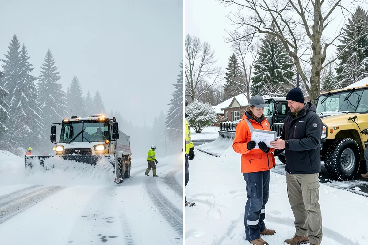 Senior Living Community Sidewalk Clearing in Fircrest, Pierce County, WA - Clear resident entrances and medical-transport approaches first