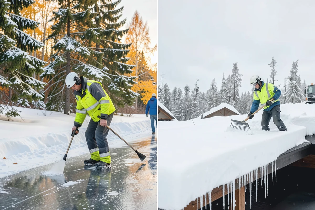 Senior Living Community Sidewalk Clearing in Gold Bar, Snohomish County, WA - Clear resident entrances and medical-transport approaches first