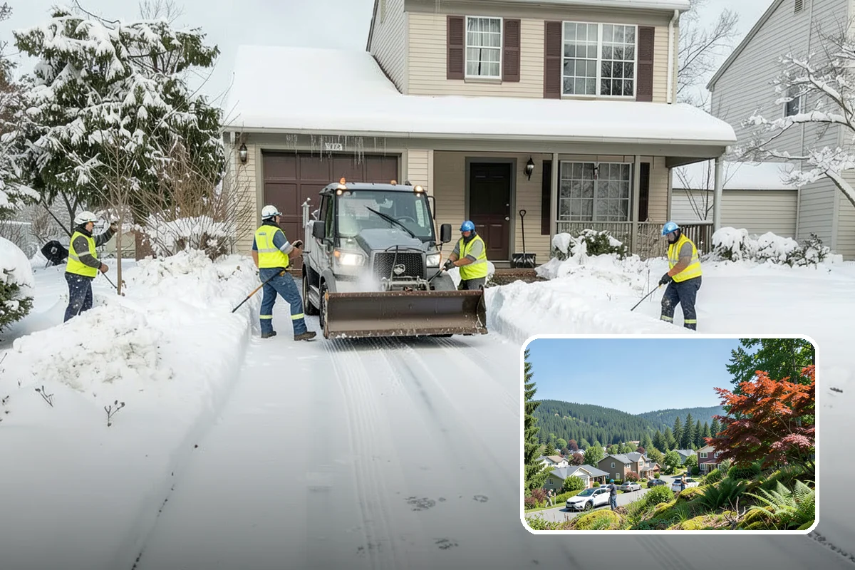 Senior Living Community Sidewalk Clearing in Index, Snohomish County, WA - Protects the highest-risk population from life-changing falls