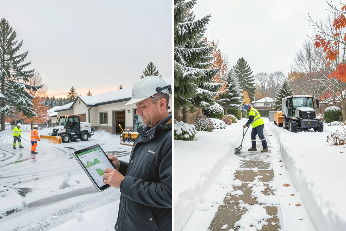 Senior Living Community Sidewalk Clearing in Issaquah, King County, WA - Clear resident entrances and medical-transport approaches first