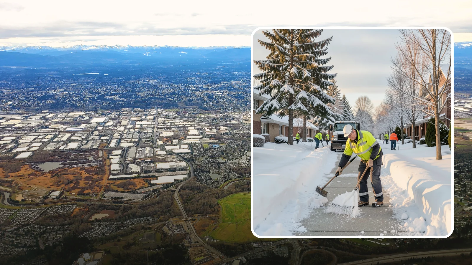 Senior Living Community Sidewalk Clearing in Kent, King County, WA - High-priority sidewalk clearing for Western Washington senior living communities, protecting residents for whom a single fall can...