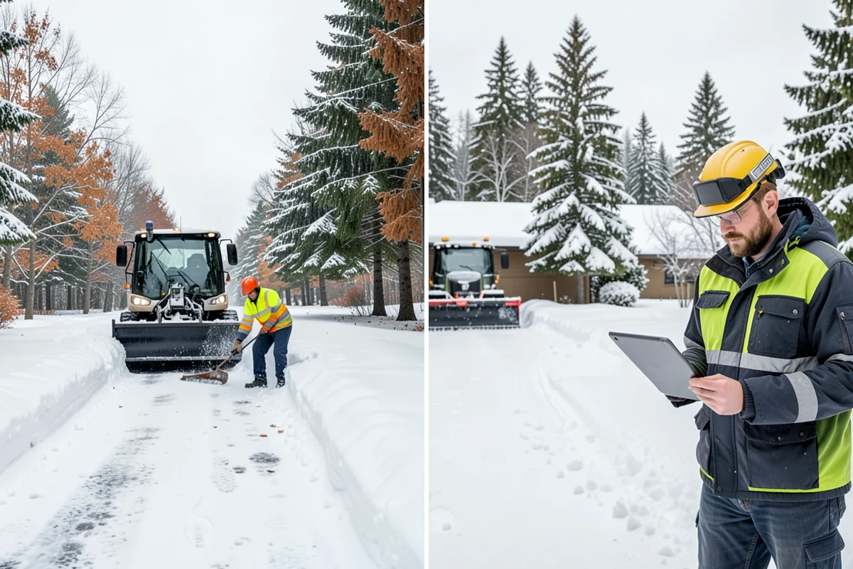 Senior Living Community Sidewalk Clearing in Lakewood, Pierce County, WA - Clear resident entrances and medical-transport approaches first