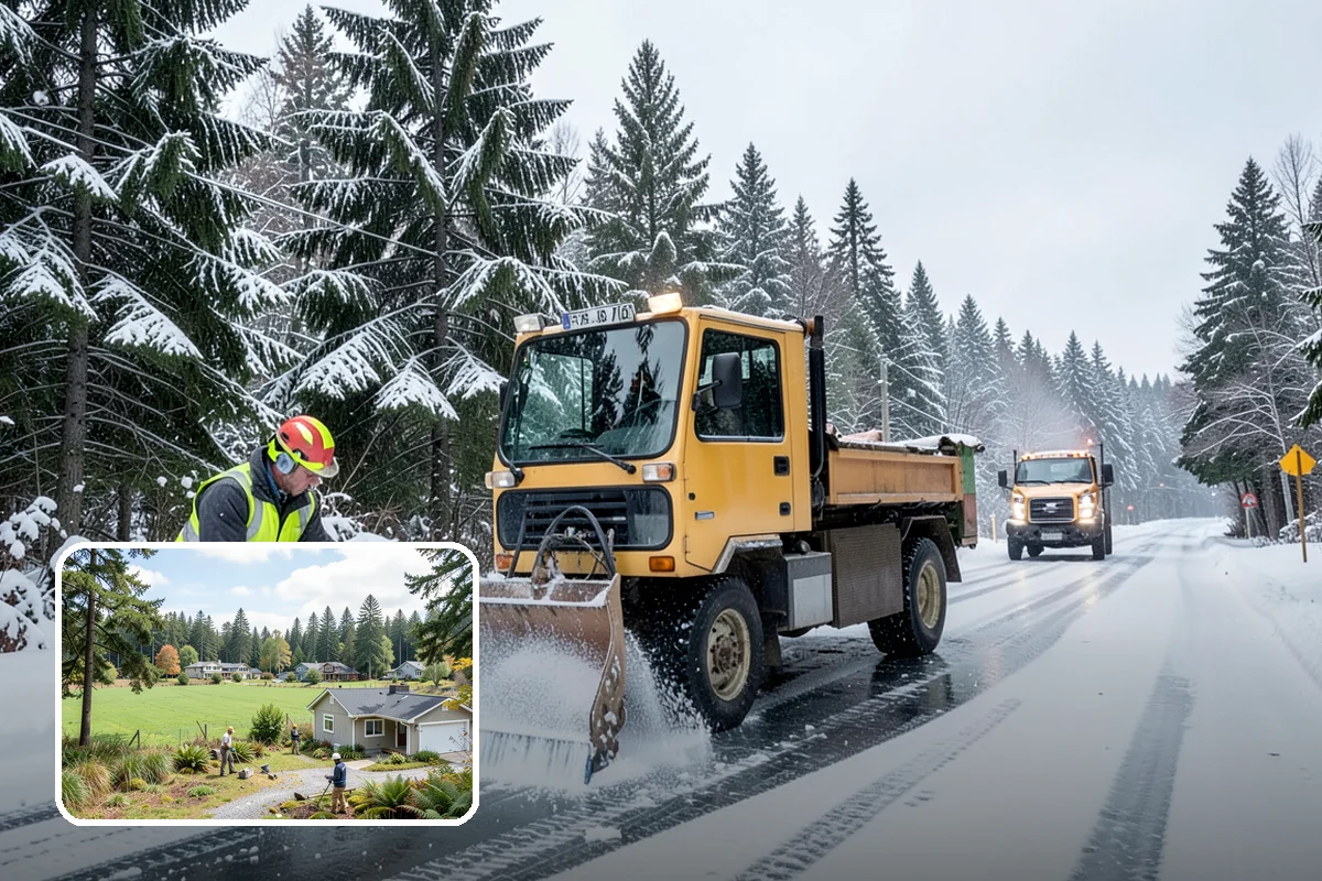 Senior Living Community Sidewalk Clearing in Lyman, Skagit County, WA - Protects the highest-risk population from life-changing falls