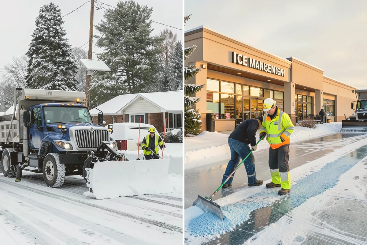 Senior Living Community Sidewalk Clearing in Lynnwood, Snohomish County, WA - Clear resident entrances and medical-transport approaches first