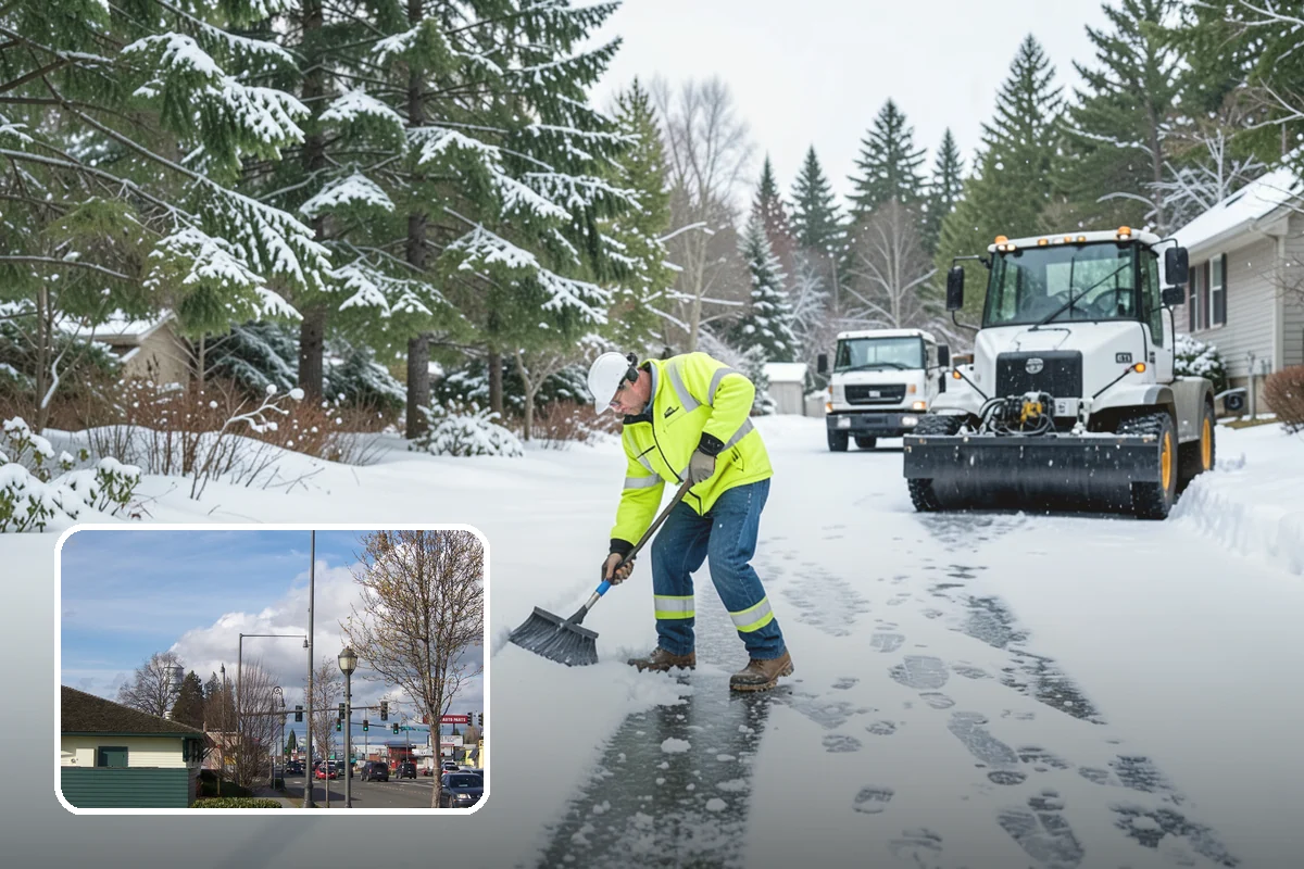 Senior Living Community Sidewalk Clearing in Marysville, Snohomish County, WA - Protects the highest-risk population from life-changing falls
