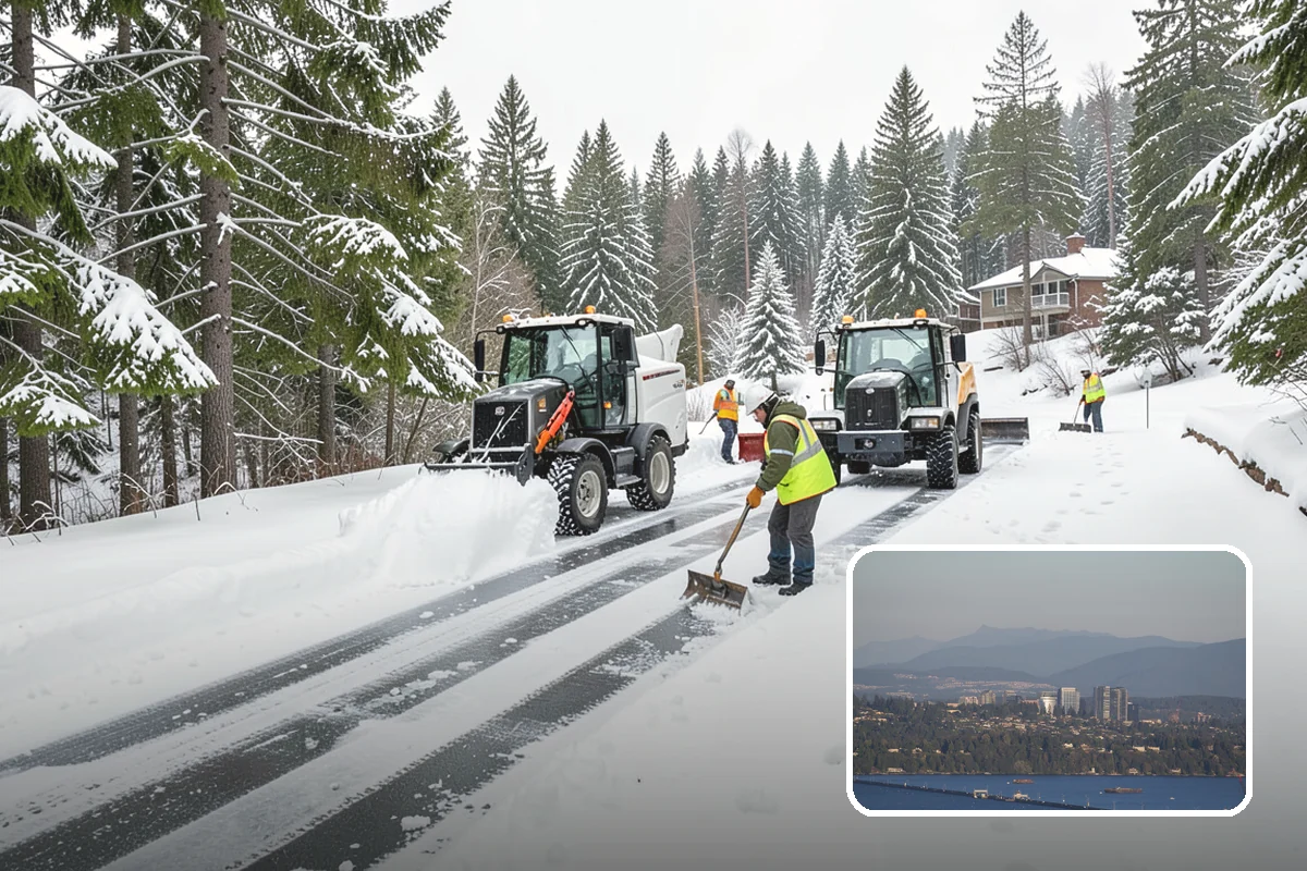 Senior Living Community Sidewalk Clearing in Medina, King County, WA - Protects the highest-risk population from life-changing falls
