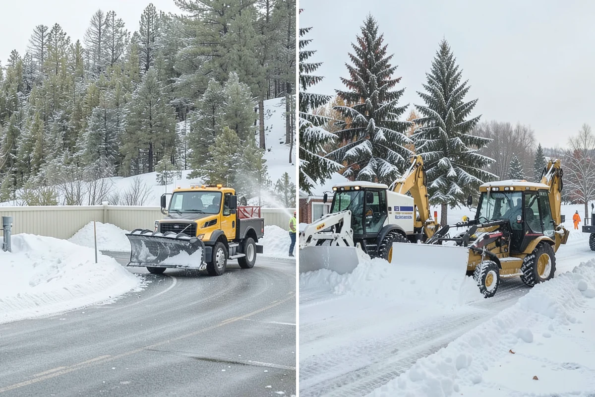 Senior Living Community Sidewalk Clearing in Medina, King County, WA - Clear resident entrances and medical-transport approaches first