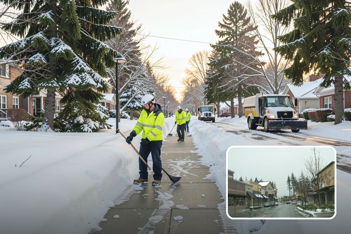 Senior Living Community Sidewalk Clearing in Mill Creek, Snohomish County, WA - Protects the highest-risk population from life-changing falls