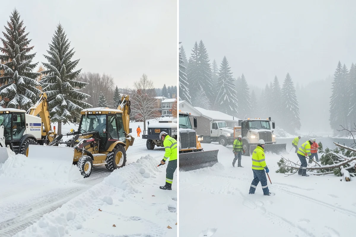 Senior Living Community Sidewalk Clearing in Monroe, Snohomish County, WA - Clear resident entrances and medical-transport approaches first