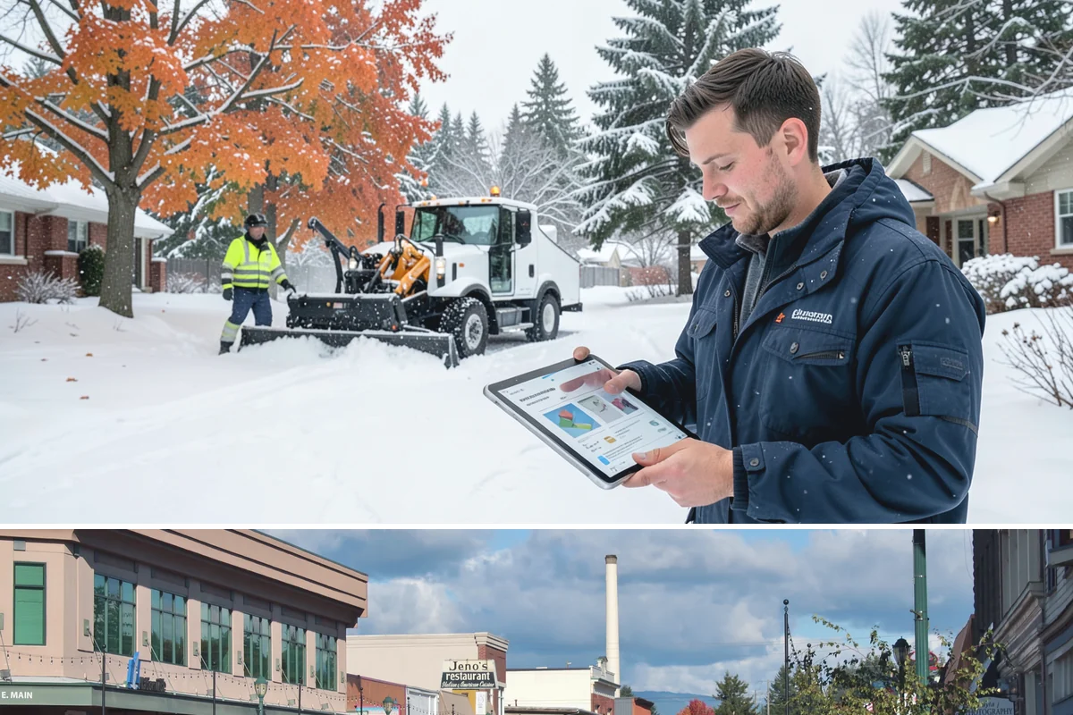 Senior Living Community Sidewalk Clearing in Monroe, Snohomish County, WA - Senior community demand runs from late fall through February, with any freeze warranting immediate, thorough clearing given...