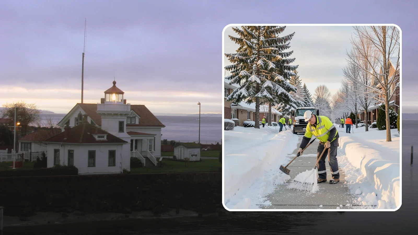 Senior Living Community Sidewalk Clearing in Mukilteo, Snohomish County, WA - High-priority sidewalk clearing for Western Washington senior living communities, protecting residents for whom a single fall can...