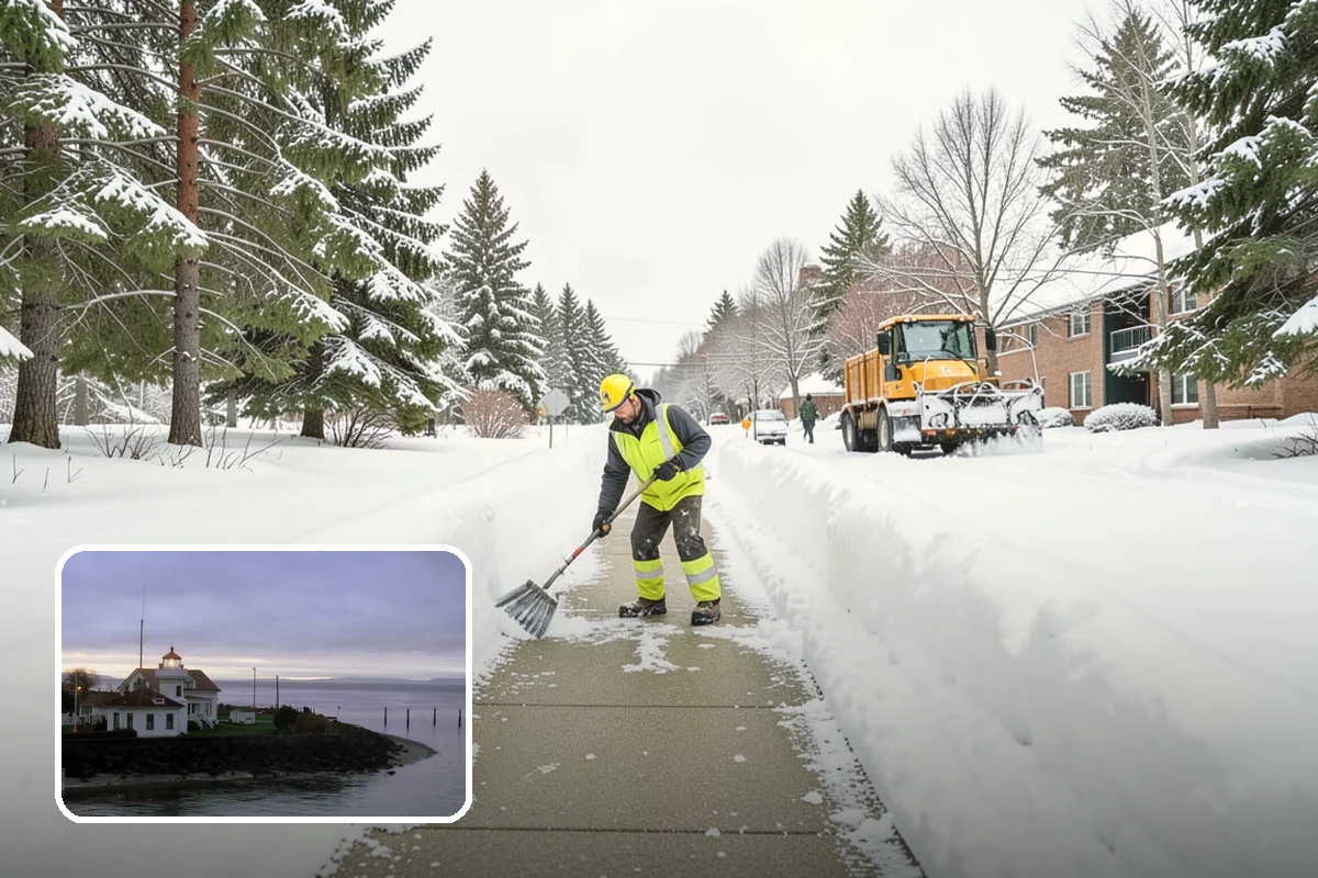 Senior Living Community Sidewalk Clearing in Mukilteo, Snohomish County, WA - Protects the highest-risk population from life-changing falls