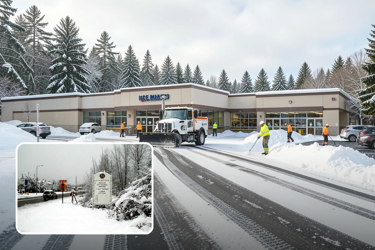 Senior Living Community Sidewalk Clearing in Newcastle, King County, WA - Protects the highest-risk population from life-changing falls