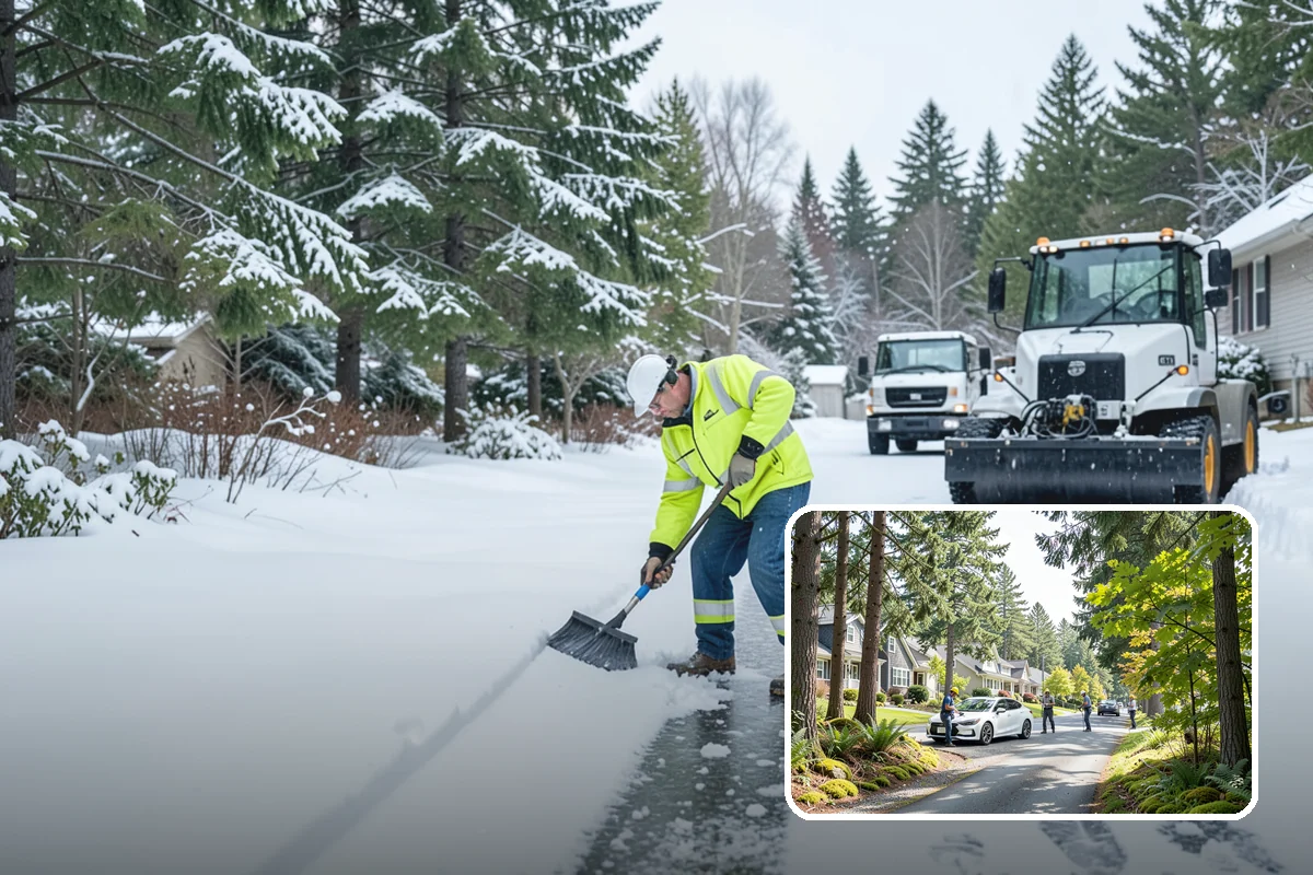 Senior Living Community Sidewalk Clearing in Normandy Park, King County, WA - Protects the highest-risk population from life-changing falls
