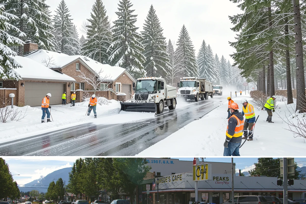 Senior Living Community Sidewalk Clearing in North Bend, King County, WA - Senior community demand runs from late fall through February, with any freeze warranting immediate, thorough clearing given...