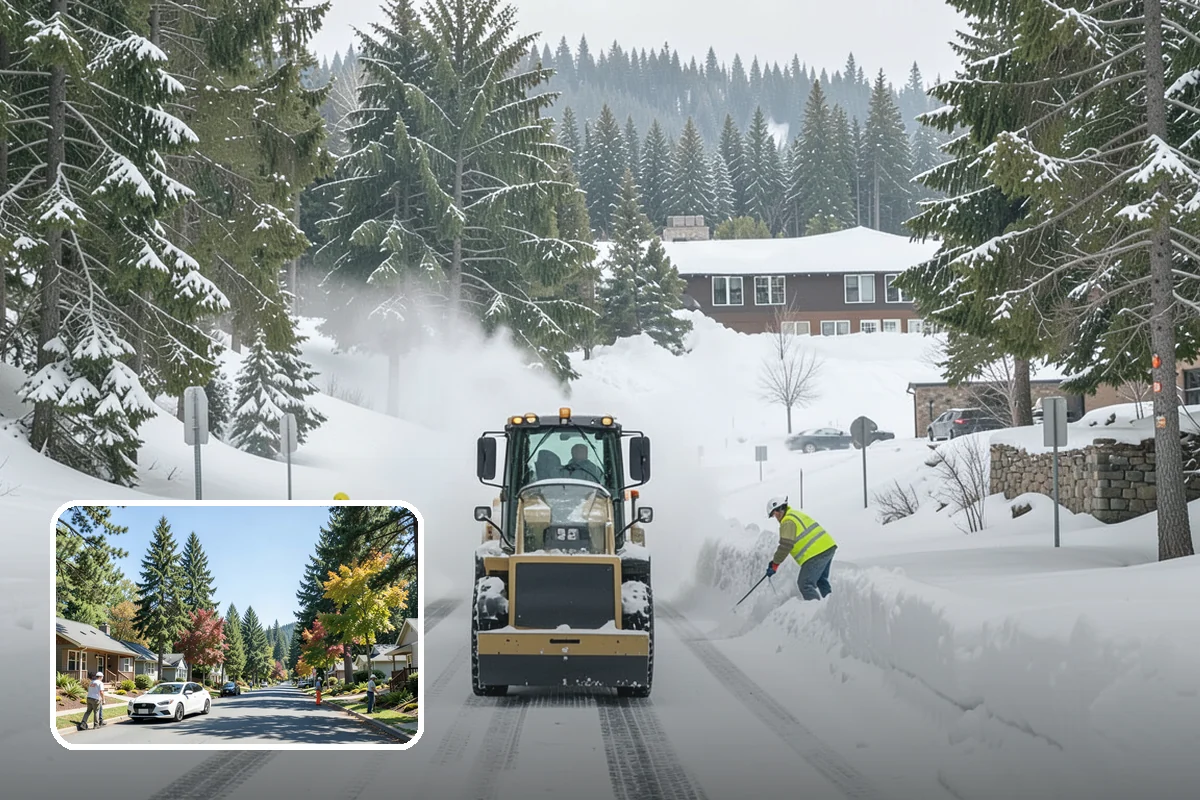 Senior Living Community Sidewalk Clearing in Orting, Pierce County, WA - Protects the highest-risk population from life-changing falls